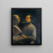 Jean-Pierre Dantan 1800-1869 sculptor modeling the bust of Prignon - Alexis-Joseph Prignon — framed artwork on a wall
