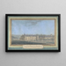 View of a castle - Alexis-Joseph Prignon — framed artwork on a wall