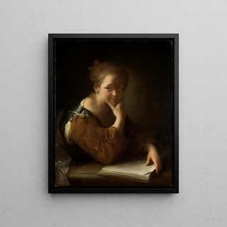 La Liseuse - Alexis Grimou — framed artwork on a wall