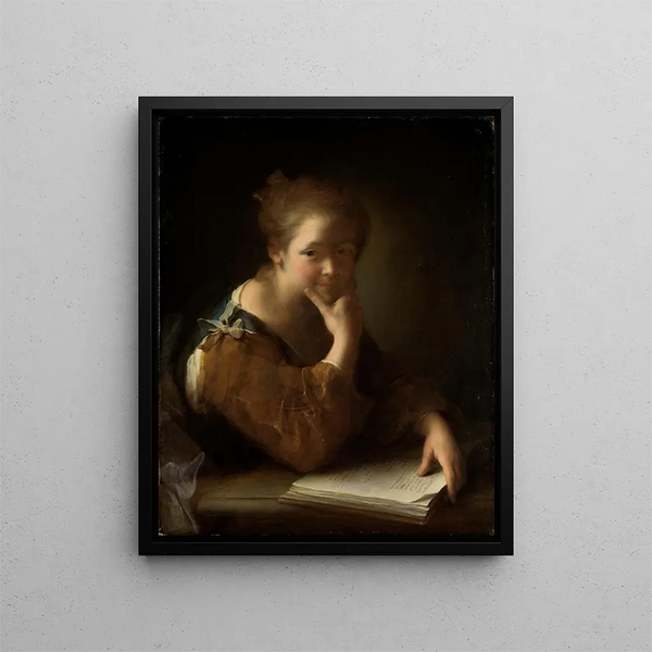 La Liseuse - Alexis Grimou — framed artwork on a wall