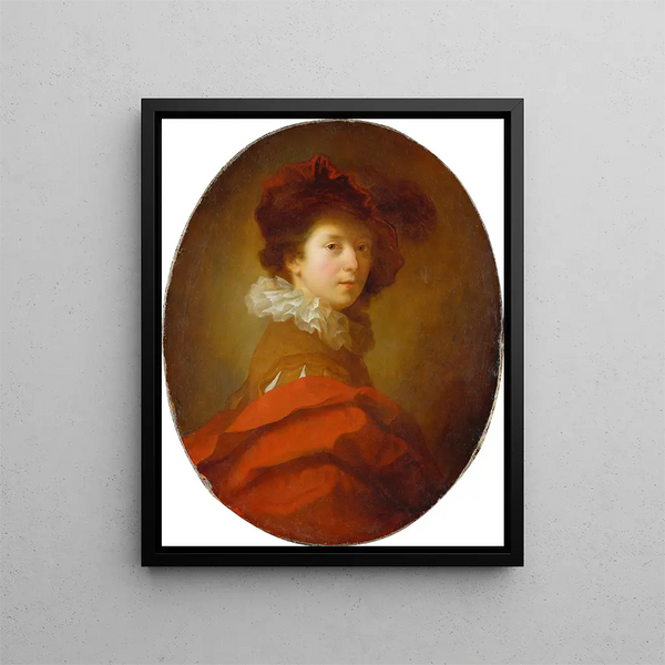 Portrait of a Young Man - Alexis Grimou — framed artwork on a wall