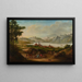 View of the bottom of Lake Geneva taken above Cully - Alexis Nicolas Prignon — framed artwork on a wall