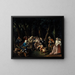 The Council of Monkeys or The Politicians at the Tuileries Garden - Alexis Peyrotte — framed artwork on a wall