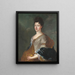 Portrait of a Woman - Alexis Simon Belle — framed artwork on a wall