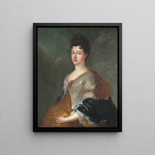 Portrait of a Woman - Alexis Simon Belle — framed artwork on a wall