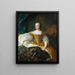 Portrait of Marie Leszczynska Queen of France - Alexis Simon Belle — framed artwork on a wall