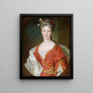 Portrait of a Lady - Alexis Simon Belle — framed artwork on a wall