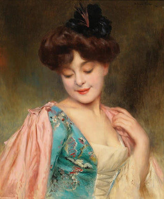 A coquettish lady - Alexis Vollon — artwork view