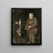 The Old Beggar - Alf Wallander — framed artwork on a wall