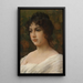 Portrait of a Young Girl - Alfonso Savini — framed artwork on a wall