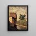 La Bièvre rue Croulebarbe Usine de la veuve Lanier - Alfred Louis Bahuet — framed artwork on a wall