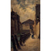 Reproduction of the painting La Bièvre ruelle des Gobelins - Alfred Louis Bahuet