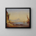 View of the Istanbul port - Alfred August Felix Bachmann — framed artwork on a wall