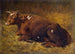 a lying cow on the ground - Alfred Baker — artwork view