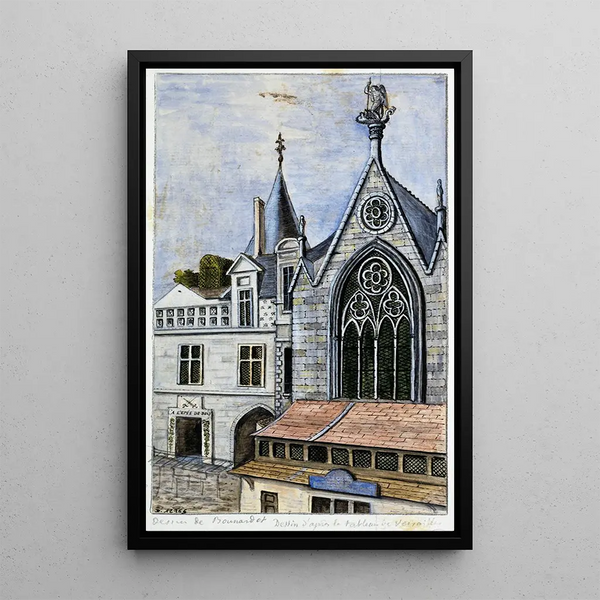 La Sainte-Chapelle Palais de Justice - Alfred Bonnardot — framed artwork on a wall