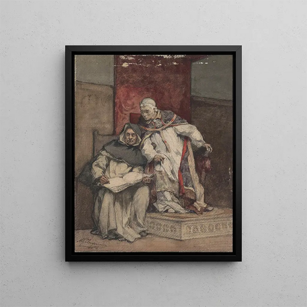 Les Albigeois captivés - Alfred Cluysenaar — framed artwork on a wall