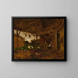 Voisins amicaux - Alfred Cornelius Howland — framed artwork on a wall