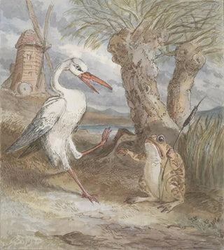 Frog and Bird - Alfred Crowquill — artwork view