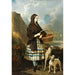 Young woman with dogs - Alfred de Dreux — artwork view