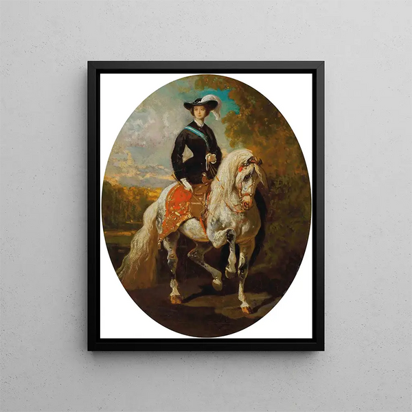 L'impératrice Eugénie - Alfred de Dreux — framed artwork on a wall