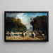 L'Artillerie camp in the Tuileries Garden late September 1870 - Alfred Decaen — framed artwork on a wall