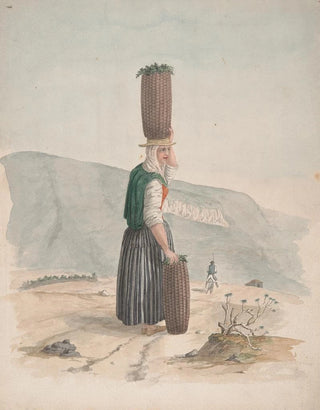 Seller of charcoal in Tenerife - Alfred Diston — artwork view