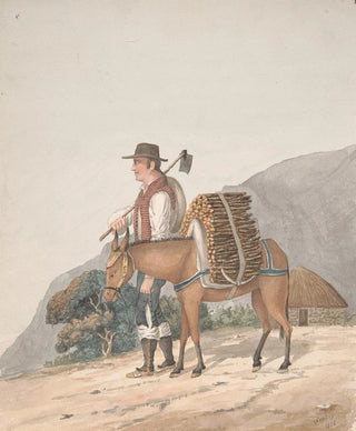 Seller of firewood in Tenerife - Alfred Diston — artwork view