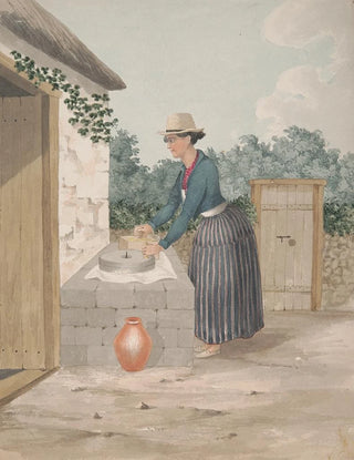Moulin à main pour broyer Gofio Tenerife - Alfred Diston — artwork view