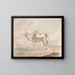 Camel loaded - Alfred Diston — framed artwork on a wall