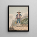 L'homme d'El Miradero - Alfred Diston — framed artwork on a wall