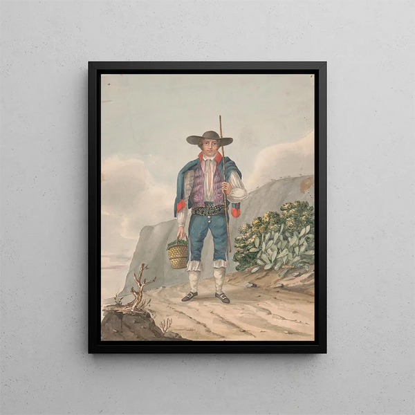 L'homme d'El Miradero - Alfred Diston — framed artwork on a wall