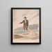 Standing Man on the Shore - Alfred Diston — framed artwork on a wall