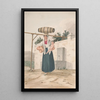 Reproduction of the painting Way of Carrying Children - Alfred Diston