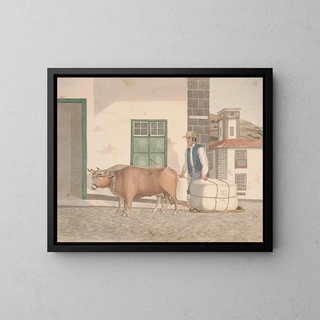 Sledge à marchandises - Alfred Diston — framed artwork on a wall