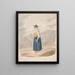 Farmhouse Painting with Stick La Palma - Alfred Diston — framed artwork on a wall