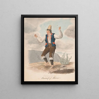 Peasant of Hierro - Alfred Diston — framed artwork on a wall