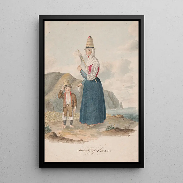 Reproduction of the painting Peasants of Hierro - Alfred Diston