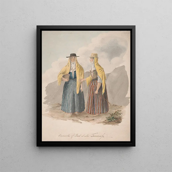 Peasants of Icod el Alto Tenerife - Alfred Diston — framed artwork on a wall