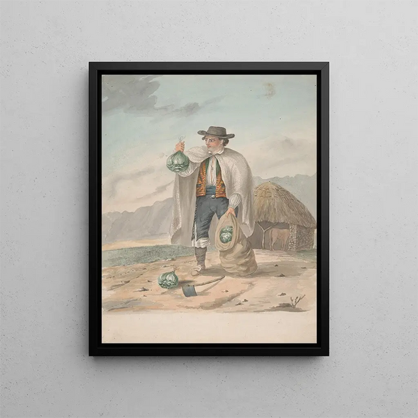 Tenerife Man of Tacoronte - Alfred Diston — framed artwork on a wall
