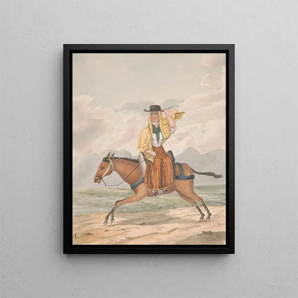 Woman of Tacoronte - Alfred Diston — framed artwork on a wall