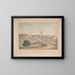 View from the Martiánez port, Orotava, Tenerife - Alfred Diston — framed artwork on a wall