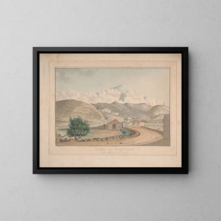 View from the Martiánez port, Orotava, Tenerife - Alfred Diston — framed artwork on a wall