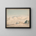 View of the city of San Cristoval de la Laguna from the Las Mercedes road - Alfred Diston — framed artwork on a wall