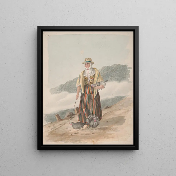 Femme d'Icod el Alto Tenerife - Alfred Diston — framed artwork on a wall