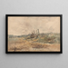 River landscape painting - Alfred Downing Fripp — framed artwork on a wall