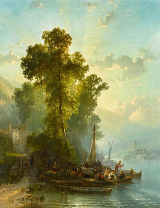 Maggiore Sunset - Alfred Eduard Agenor de Bylandt — artwork view