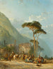 Market Day in Cannobio - Alfred Eduard Agenor de Bylandt — artwork view