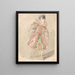 a dancer - Alfred Edward Chalon — framed artwork on a wall