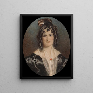 Mme Mary Cawse - Alfred Edward Chalon — framed artwork on a wall