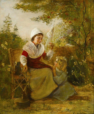 Portrait of a mother and her child - Alfred Fowler Patten — artwork view